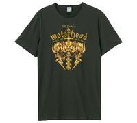 Amplified Unisex Adult Crest 50th Motorhead T-Shirt / N/A N/A GD3940