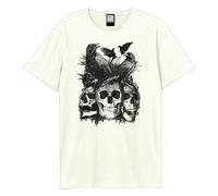 Amplified Men's Crows & Darkness T-Shirt in White | Size: 2XL Amplified White 2XL
