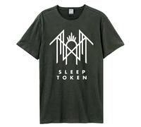 Amplified Men's Crystalina Logo Sleep Token T-Shirt in Charcoal | Size: XS Amplified Charcoal XS