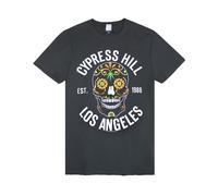 Amplified Mens Cypress Hill Floral Skull T-Shirt NS5166