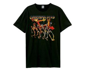 Amplified Men's Dancing Skellies Grateful Dead T-Shirt in Black | Size: 2XL Amplified Black 2XL