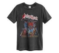 Amplified Men's Defenders Of The Faith Judas Priest T-Shirt in Charcoal | Size: Medium Amplified Charcoal M