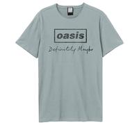 Amplified Men's Definitely Maybe Distressed Oasis T-Shirt in Pale Blue | Size: 2XL Amplified Pale Blue 2XL