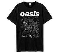 Amplified Men's Definitely Maybe Oasis T-Shirt in Black | Size: Medium Amplified Black M