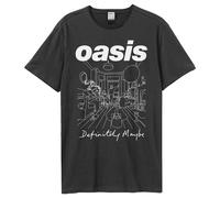 Amplified Men's Definitely Maybe Oasis T-Shirt in Charcoal | Size: Medium Amplified Charcoal M