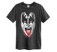 Amplified Men's Demon Face Kiss T-Shirt in Charcoal | Size: 2XL Amplified Charcoal 2XL