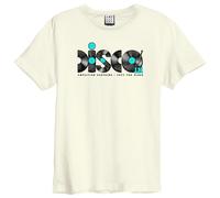 Amplified Men's Disco Discs T-Shirt in White | Size: 3XL Amplified White 3XL