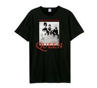 Amplified Men's Don´t Stop Me Now Single Queen T-Shirt in Black | Size: Small Amplified Black S