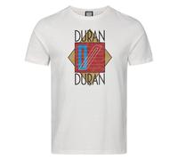 Amplified Men's Duran Duran Logo T-Shirt in White | Size: Medium Amplified White M