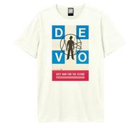 Amplified Men's Duty Now For The Future DEVO T-Shirt in Off-White | Size: Small Amplified Off-White S