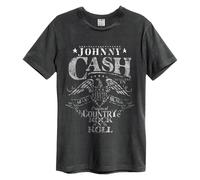 Amplified Men's Eagle Johnny Cash T-Shirt in Charcoal | Size: XL Amplified Charcoal XL