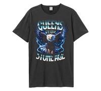 Amplified Men's Eagle Queens Of The Stone Age T-Shirt in Charcoal | Size: Medium Amplified Charcoal M