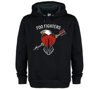 Amplified Men's Eagle Tattoo Foo Fighters Hoodie in Black | Size: Medium Amplified Black M
