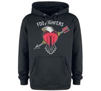 Amplified Men's Eagle Tattoo Foo Fighters Hoodie in Charcoal | Size: Small Amplified Charcoal S