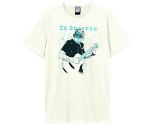 Amplified Men's Ed Sheeran Doodle T-Shirt in White | Size: 2XL Amplified White 2XL