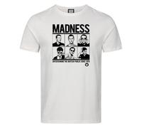 Amplified Men's Entertaining The British Public 1979 Madness T-Shirt in White | Size: XL Amplified White XL