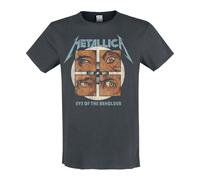 Amplified Men's Eye of the Beholder Metallica T-Shirt in Charcoal | Size: Medium Amplified Charcoal M