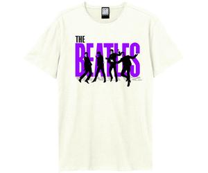 Amplified Men's Fab Four The Beatles Logo T-Shirt in White | Size: Medium Amplified White M