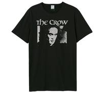 Amplified Men's Face Halloween The Crow T-Shirt in Black | Size: XS Amplified Black XS