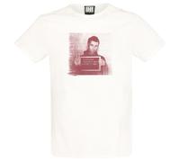Amplified Men's Face Liam Gallagher Vintage T-Shirt in White | Size: XL Amplified White XL