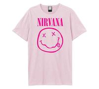 Amplified Men's Face Nirvana T-Shirt in Pink | Size: XL Amplified Pink XL