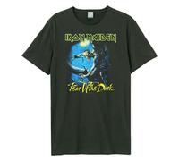 Amplified Men's Fear Of The Dark Iron Maiden T-Shirt in Charcoal | Size: Small Amplified Charcoal S