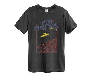 Amplified Men's Flying Saucers Foo Fighters T-Shirt in Charcoal | Size: 3XL Amplified Charcoal 3XL