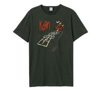 Amplified Men's Follow The Leader Hopscotch Korn T-Shirt in Charcoal | Size: 2XL Amplified Charcoal 2XL