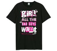 Amplified Men's Girl All The Bad Guys Bowling For Soup T-Shirt in Black | Size: XS Amplified Black XS
