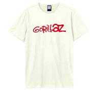 Amplified Men's Gorillaz Logo T-Shirt in White | Size: XL Amplified White XL