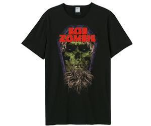 Amplified Men's Green Zombie Rob Zombie Halloween T-Shirt in Black | Size: 2XL Amplified Black 2XL
