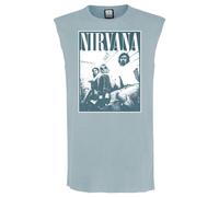Amplified Men's Group Shot Nirvana Sleeveless Tank Top in Pale Blue | Size: Medium Amplified Pale Blue M