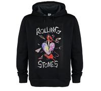 Amplified Men's Hackney Diamonds The Rolling Stones Hoodie in Black | Size: Medium Amplified Black M