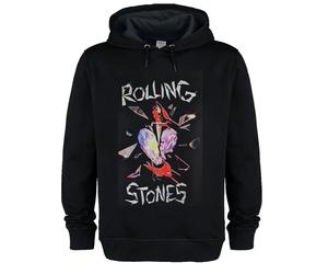 Amplified Men's Hackney Diamonds The Rolling Stones Hoodie in Black | Size: Medium Amplified Black M