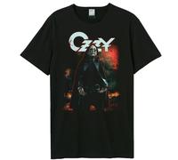Amplified Men's Halloween Cape Ozzy Osbourne T-Shirt in Black | Size: 3XL Amplified Black 3XL