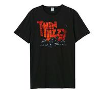 Amplified Men's Halloween Thin Lizzy Logo T-Shirt in Black | Size: Small Amplified Black S
