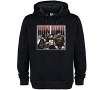 Amplified Men's Halved Threshed Run DMC Hoodie in Black | Size: XL Amplified Black XL