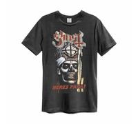 Amplified Men's Here´s Papa Ghost T-Shirt in Charcoal | Size: 2XL Amplified Charcoal 2XL