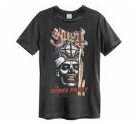 Amplified Men's Here´s Papa Ghost T-Shirt in Charcoal | Size: XS Amplified Charcoal XS
