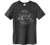 Amplified Men's High Voltage AC DC T-Shirt in Charcoal | Size: XS Amplified Charcoal XS