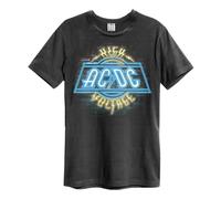Amplified Men's High Voltage Neon AC DC T-Shirt in Charcoal | Size: Medium Amplified Charcoal M