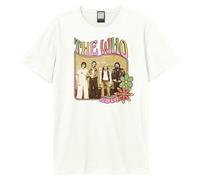 Amplified Men's Hippy Flowers The Who T-Shirt in White | Size: 2XL Amplified White 2XL