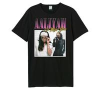 Amplified Men's I Miss You Aaliyah T-Shirt in Black | Size: Large Amplified Black L