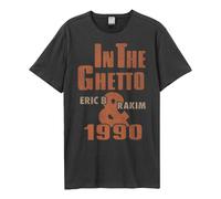 Amplified Men's In The Ghetto Eric B. & Rakim T-Shirt in Charcoal | Size: XL Amplified Charcoal XL
