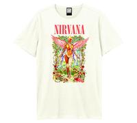 Amplified Men's In Utero Wilderness Nirvana T-Shirt in White | Size: Medium Amplified White M