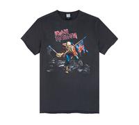 Amplified Mens Iron Maiden 80s Tour T-Shirt / S Charcoal NS5179