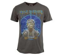 Amplified Men's Ironmaiden Mummy T-Shirt, Grey (Charcoal), Large