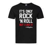 Amplified Men's It´s Only Rock N Roll The Rolling Stones T-Shirt in Black | Size: 2XL Amplified Black 2XL