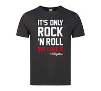 Amplified Men's It´s Only Rock N Roll The Rolling Stones T-Shirt in Charcoal | Size: Small Amplified Charcoal S