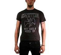 Amplified Men's Led Zeppelin T-Shirt, Grey (Charcoal), XX-Large